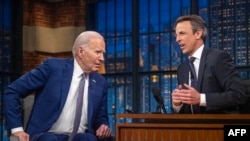 Başkan Biden, NBC'de yayınlanan "Late Night with Seth Meyers" programına konuk oldu. 