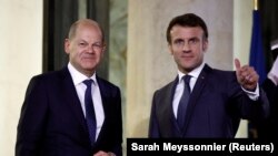 Almanya Başbakanı Olaf Scholz ve Fransa Cumhurbaşkanı Emmanuel Macron