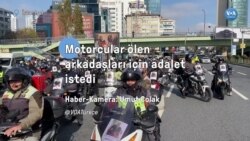 Motorcular ölen arkadaşları için adalet istedi