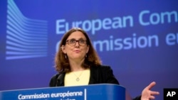 Tư liệu - Trưởng đặc trách thương mại EU Cecilia Malmstrom 