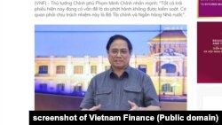 Thủ tướng Việt Nam Phạm Minh Chính trong một cuộc họp ở Tp.HCM, 27/11/2022.