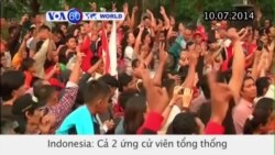 2 ứng viên tổng thống Indonesia cùng ăn mừng chiến thắng (VOA60)