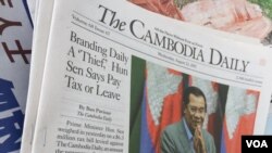 Tờ Cambodia Daily bị buộc phải đóng cửa sau khi được yêu cầu trả khoản thuế nhiều triệu đôla.