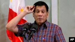 Tổng thống Philippines Rodrigo Duterte.