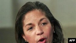 Ðại sứ Hoa Kỳ Susan Rice tại Liên Hiệp Quốc (ảnh tư liệu ngày 10 tháng 2, 2011)