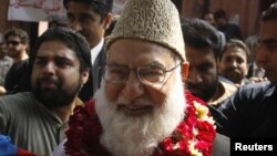 Ông Qazi Hussain Ahmad, cựu thủ lãnh tổ chức Jamaat-e-Islam.