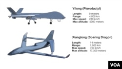 Hai kiểu máy bay không người lái của Trung Quốc
