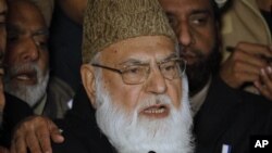 Học giả Hồi giáo nổi tiếng của Pakistan Qazi Hussain Ahmed.