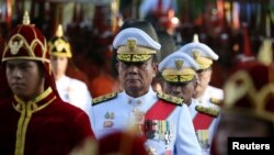 Thủ Tướng Thái Lan Prayuth Chan-ocha dự lễ đăng quang của Vua Maha Vajiralongkorn ở Bangkok, Thái Lan, ngày 5/5/2019. REUTERS/Athit Perawongmetha/Files