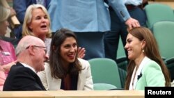 Nazenin Zaghari-Ratcliffe Wimbledon Tenis Turnuvası’nda kraliyet locasında Galler Prensesi Kate Middleton ile birlikte