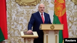 EU nói việc tuyên thệ đột ngột của ông Alexander Lukashenko hôm 23/9 trực tiếp đi ngược lại ý muốn của người dân.