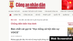 Báo Công an Nhân dân đăng bài chỉ trích khóa học XHDS của VOICE.