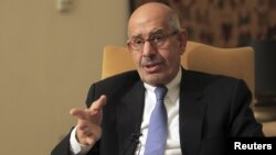 Cựu Tổng giám đốc IAEA Mohamed ElBaradei lãnh đạo đảng đối lập hàng đầu ở Ai Cập nói rằng ông không muốn là một phần của 'nền dân chủ giả hiệu'