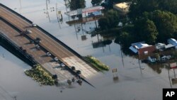 Một quang cảnh tại Texas sau bão Harvey, 31/8/17