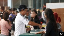 Một phòng phiếu trong thủ đô Bangkok, Thái Lan, 2/2/14