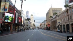 Streets empty in LA as Corona Virus spreads - 3/19/20