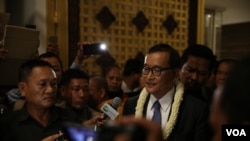 Ông Sam Rainsy - lãnh tụ Đảng Cứu nguy Dân tộc Campuchia.