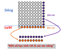 Cẩn thận với các con số phần trăm nếu không biết nó là phần trăm của cái gì. (Hình: Vũ Quí Hạo Nhiên)