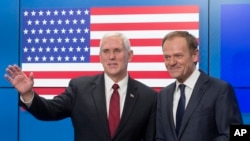 ABD Başkan Yardımcısı Mike Pence, Avrupa Birliği Konseyi Başkanı Donald Tusk ile kapsamlı bir görüşme gerçekleştirdi.