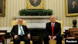 Tổng thống Donald Trump gặp gỡ Thủ tướng Iraq Haider al-Abadi, 20/3/2017.