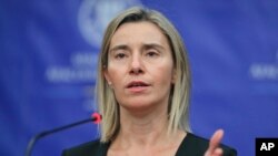 Người phụ trách chính sách đối ngoại của EU Federica Mogherini.