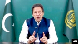 عمران خان د ملګرو ملتونو عمومي اسامبلې ته وینا کوله چې د مخکې نه ثبت شوې وه. 