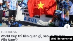 Bài viết gốc của tờ Tuổi Trẻ sau đó đã đổi tít thành: "Cổ vũ World Cup thế nào để không thành lạc lõng?"