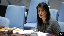 Đại sứ Mỹ tại Liên Hiệp Quốc, bà Nikki Haley, nói đã đến lúc gửi một thông điệp mạnh mẽ hơn nữa tới Bắc Hàn.