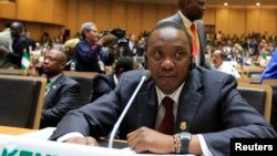 Tổng thống Kenya Uhuru Kenyatta tham dự phiên khai mạc Phiên họp Thường niên lần thứ 22 của hội nghị Liên hiệp Châu phi ở Addis Ababa, 30/1/2014