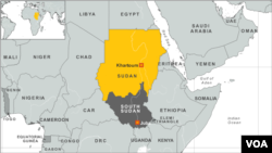 Sudan - South Sudan map