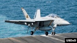 Chiến đấu cơ Super Hornet thực hiện các phi vụ chiến đấu ở miền bắc Iraq.