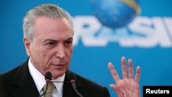 Tổng Thống lâm thời Brazil Michel Temer.