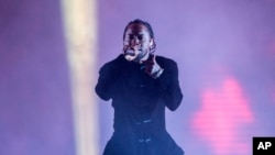 Kendrick Lamar tại festival âm nhạc Coachella ở Indio, California, tháng 4 vừa qua. 