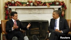 Tổng thống Mỹ Barack Obama hội đàm với Tổng thống Mexico Enrique Pena Nieto tại Tòa Bạch Ốc, Washington, 27/11/2012