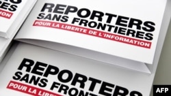 Ảnh Tư liệu: Tổ chức Phóng viên Không Biên giới hàng năm ra phúc trình đánh giá tình hình tự do báo chí trên thế giới. AFP PHOTO / BERTRAND GUAY