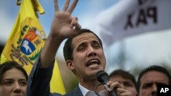 Tổng thống tự phong Venezuela Juan Guaido.