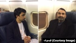 عطامحمد نور او باتور دوستم په کندهار کې په یوه سیاسي غونډه کې گډون کاوه