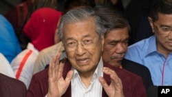 Ông Mahathir Mohamad tại một cuộc họp báo ở thủ đô Kuala Lumpur, Malaysia ngày 09/5/2018. 