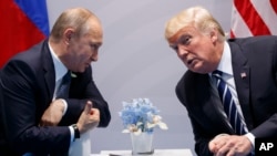 Tổng thống Mỹ Donald Trump và Tổng thống Nga Vladimir Putin